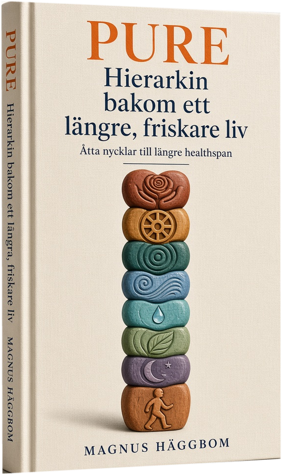 PURE – Hierarkin bakom ett längre, friskare liv, inbunden bok av Magnus Häggbom